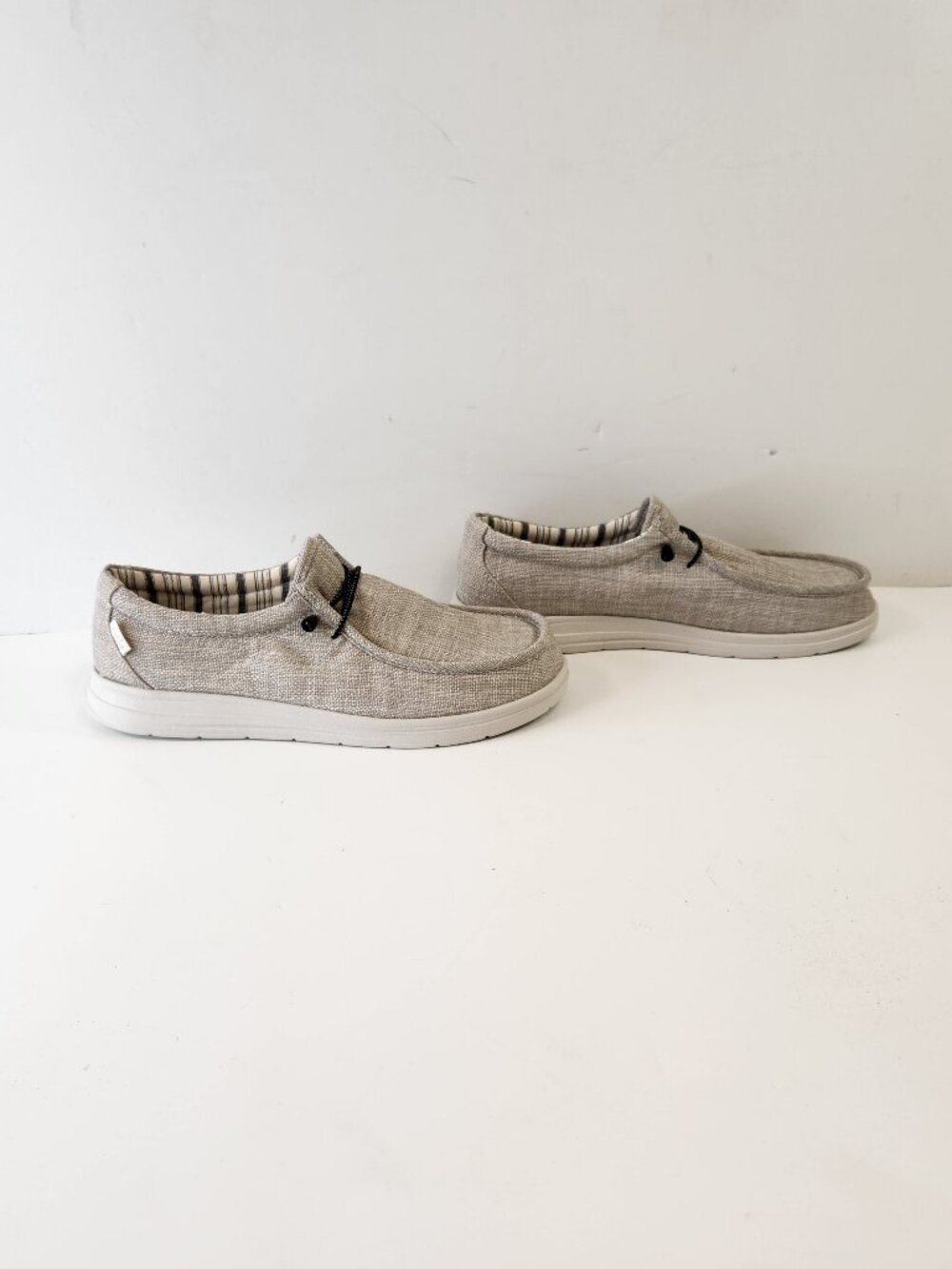 Far West Mens Loafers Size 10 Light Gray